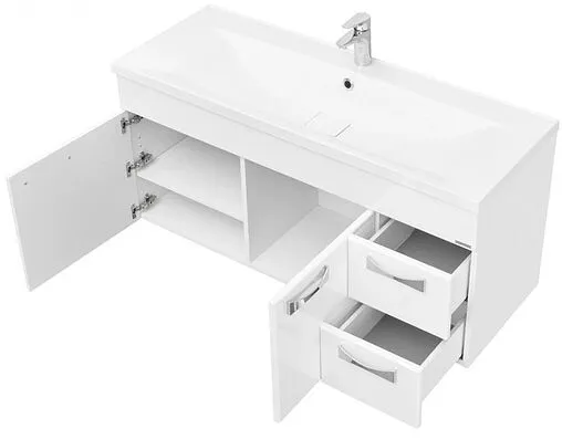 Тумба-умывальник подвесная Aquaton Диор 120 белый 1A1106K3DR010