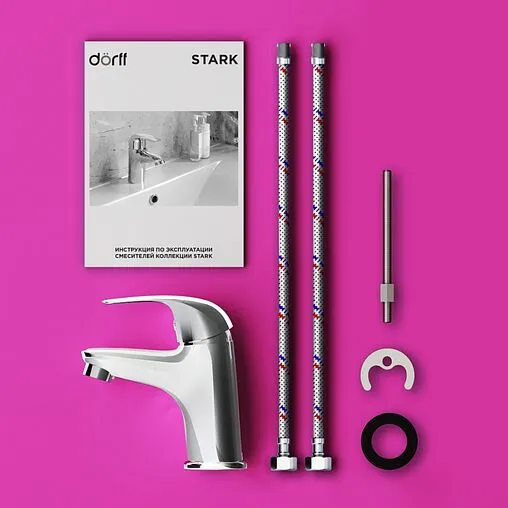 Смеситель для раковины Dorff Stark хром D1100210 Смеситель для раковины Dorff Stark хром D1100210