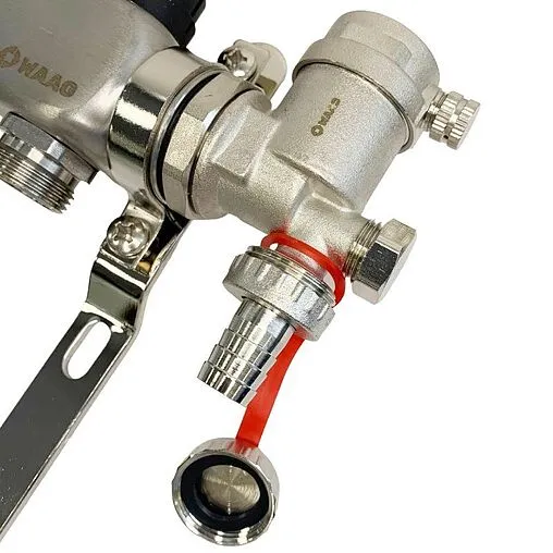 Группа коллекторная с расходомерами 6 отводов 1&quot;в/в x ¾&quot;ек WAAG WG.589.0606.F