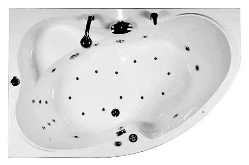 Ванна акриловая Aquanet Capri 170x110 L 00203914