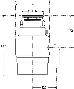 Измельчитель пищевых отходов Teka TR 34.1 V 40197111 Измельчитель пищевых отходов Teka TR 34.1 V 40197111, 2