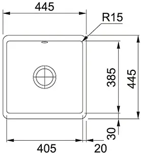 Мойка кухонная Franke Kubus KBK 110-40 графит 126.0335.879 Мойка кухонная Franke Kubus KBK 110-40 графит 126.0335.879, 2