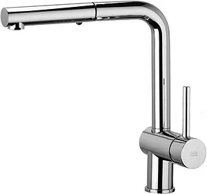 Смеситель для кухни с выдвижным изливом Paffoni Light хром LIG285CR-MET Смеситель для кухни с выдвижным изливом Paffoni Light хром LIG285CR-MET, 1