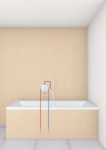 Смеситель для ванны скрытого монтажа Grohe Lineare хром 19297000 Смеситель для ванны скрытого монтажа Grohe Lineare хром 19297000