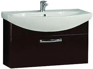 Тумба под умывальник подвесная Aquaton Ария 80 тёмно-коричневый 1A141701AA430, 1