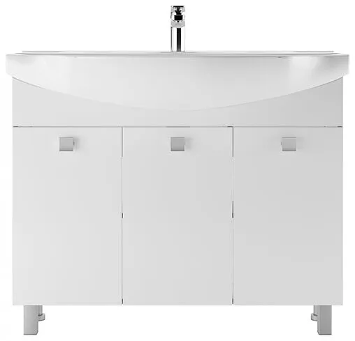 Тумба под умывальник напольная Айсберг Мега 105 белый DM4603T