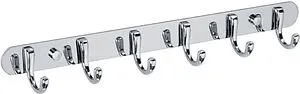 Планка с 6-ю крючками Fixsen Equipment хром FX-1716 Планка с 6-ю крючками Fixsen Equipment хром FX-1716, 1