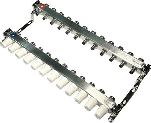 Группа коллекторная без расходомеров 13 отводов 1&quot;в/в x ¾&quot;ек Uni-fitt OPTIMAL 451B4313.RU