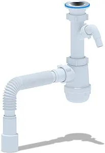 Сифон бутылочный для мойки Ани Пласт Грот A1015, 1