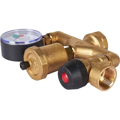 Группа безопасности котла до 50 кВт 1" 3 бар Stout SVS-0040-055032 Группа безопасности котла до 50 кВт 1" 3 бар Stout SVS-0040-055032
