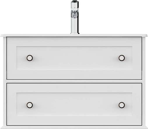 Тумба-умывальник подвесная ISVEA Siento 80 белый 27SIS001080I+10SL51081SV