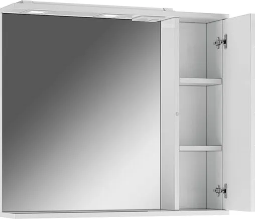 Шкаф-зеркало Домино Cube 75 R белый DC5009HZ