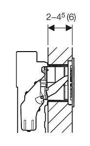 Клавиша смыва для унитаза с системой удаления запахов Geberit Sigma 40 115.600.KR.1 кнопки/алюминий матовый, рамка/черный, 3