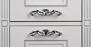 Шкаф-пенал напольный Aquanet Паола белый/серебро 181770 Шкаф-пенал напольный Aquanet Паола белый/серебро 181770, 5