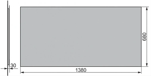 Зеркало Raval Twins 140 Twi.02.140/W