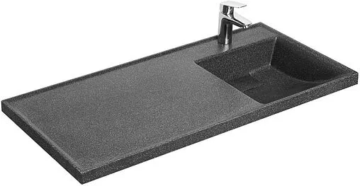 Раковина Aquaton Лондри 105 R графит 1A72223KLH21R