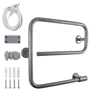 Полотенцесушитель электрический E-образный Energy E-G1 полированная сталь, 2