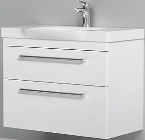 Тумба-умывальник подвесная Am.Pm Like S 80 белый M81FHX0802WG+M80WCC0802WG, 1