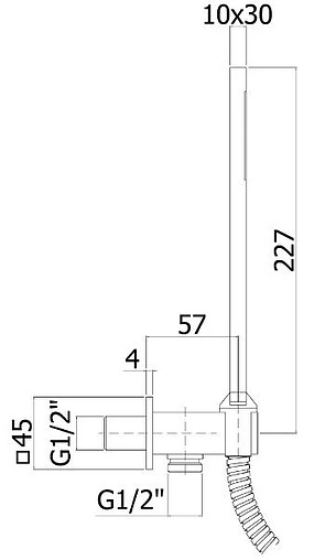 Душевой набор Paffoni Premium чёрный матовый ZDUP095NO