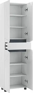 Шкаф-пенал напольный Домино Vector 55 белый DV6605PR, 3