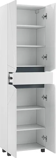 Шкаф-пенал напольный Домино Vector 55 белый DV6605PR