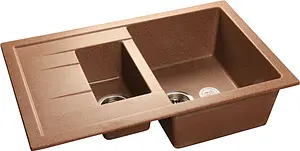 Мойка кухонная GranFest Quadro Q-775KL терракот Мойка кухонная GranFest Quadro Q-775KL терракот, 1