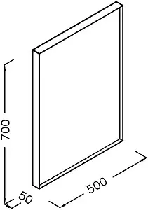 Зеркало ISVEA Ferro 50 чёрный 29FE1004060I Зеркало ISVEA Ferro 50 чёрный 29FE1004060I, 2