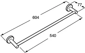 Полотенцедержатель Roca Superinox полированная сталь 817308002 Полотенцедержатель Roca Superinox полированная сталь 817308002, 2