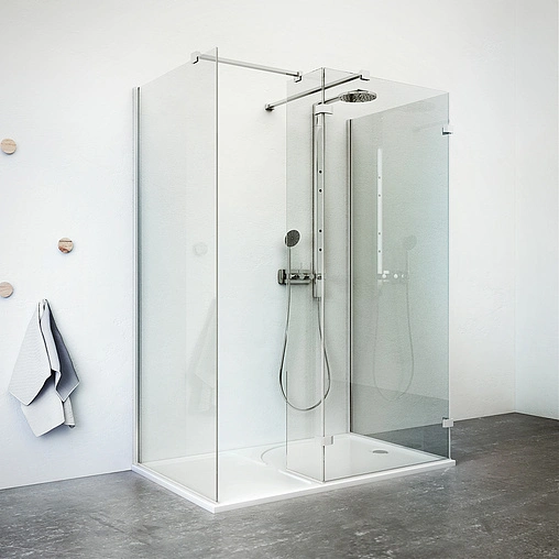 Душевое ограждение 1500x900мм прозрачное стекло Roltechnik Walk WALK E/1500 938-1500000-00-02