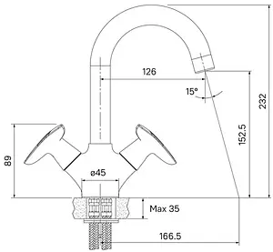 Смеситель для раковины IDDIS Copter хром COPSB00i01 Смеситель для раковины IDDIS Copter хром COPSB00i01, 2