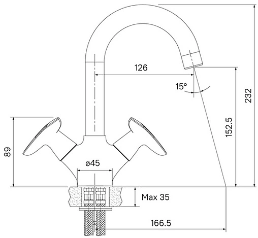 Смеситель для раковины IDDIS Copter хром COPSB00i01