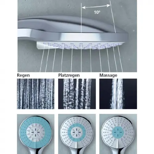 Лейка ручного душа Ideal Standard IdealRain хром B9401AA Лейка ручного душа Ideal Standard IdealRain хром B9401AA, 4