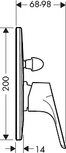 Смеситель для ванны скрытого монтажа Hansgrohe Focus хром 31947000, 2