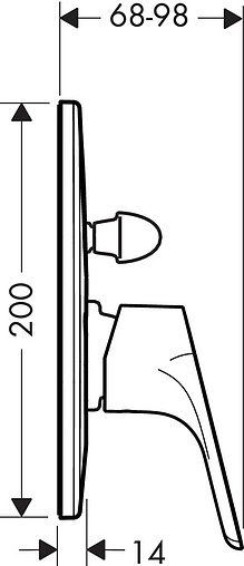 Смеситель для ванны скрытого монтажа Hansgrohe Focus хром 31947000