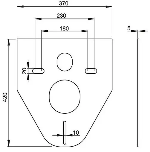 Инсталляция для подвесного унитаза Set 4 в 1 AlcaPlast Sadromodul AM101/1120-4:1 RU M578-0001 с кнопкой черный матовый