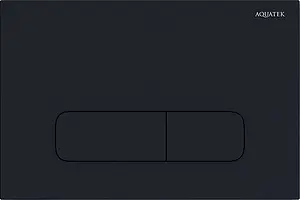 Клавиша смыва для унитаза Aquatek KDI-0000017 черный матовый Клавиша смыва для унитаза Aquatek KDI-0000017 черный матовый, 1