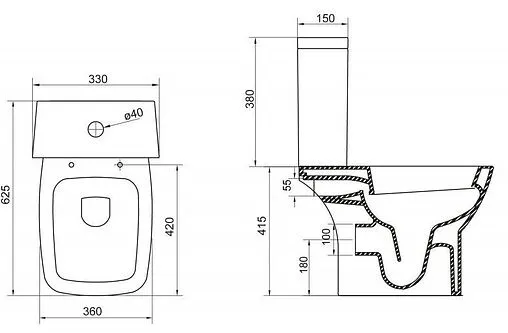 Чаша унитаза BelBagno Lago белый BB128CP Чаша унитаза BelBagno Lago белый BB128CP