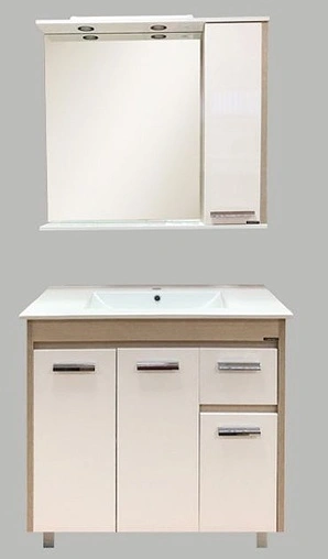 Тумба-умывальник напольная Comforty Тулуза 90 белый/сосна лоредо 00004152036CF