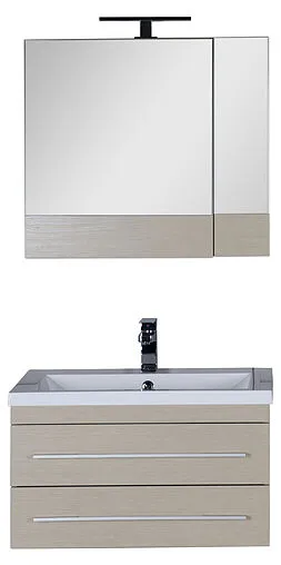 Шкаф-зеркало Aquanet Нота 75 L светлый дуб 00158857