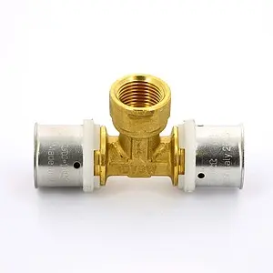 Тройник пресс переходной 26мм x ½"в x 26мм Uni-fitt 707G8280 Тройник пресс переходной 26мм x ½"в x 26мм Uni-fitt 707G8280, 4