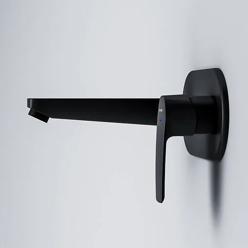 Смеситель для раковины из стены Am.Pm Gem чёрный матовый F90A72222