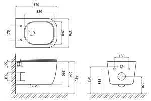 Комплект 5 в 1 BelBagno Genova BB1102CH/BB1102SC/BB002-80/BB005-PR-CHROME с кнопкой хром глянцевый Комплект 5 в 1 BelBagno Genova BB1102CH/BB1102SC/BB002-80/BB005-PR-CHROME с кнопкой хром глянцевый, 2