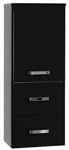 Шкаф-пенал подвесной Aquaton Америна 35 чёрный 1A137803AM950 Шкаф-пенал подвесной Aquaton Америна 35 чёрный 1A137803AM950, 1