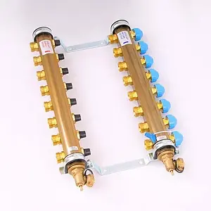 Группа коллекторная без расходомеров 8 отводов 1"в/в x ¾"ек Watts HKV 10004184 Группа коллекторная без расходомеров 8 отводов 1"в/в x ¾"ек Watts HKV 10004184, 3