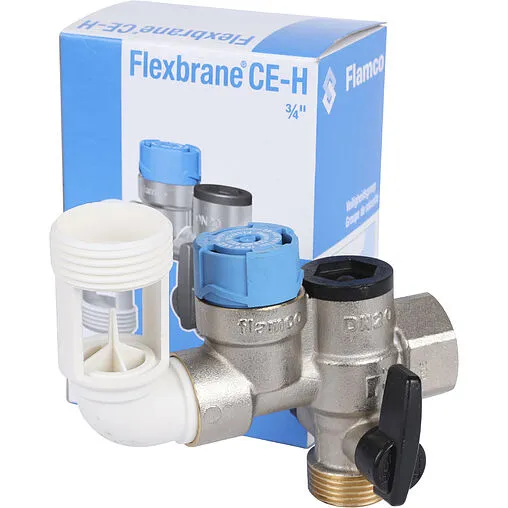 Группа безопасности бойлера ¾&quot; x 1&quot;н 7 бар Flamco Flexbrane CE-H ¾ hor. 28388