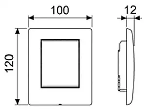 Клавиша смыва для писсуара TECEplanus Urinal 9242311 хром глянцевый Клавиша смыва для писсуара TECEplanus Urinal 9242311 хром глянцевый, 3