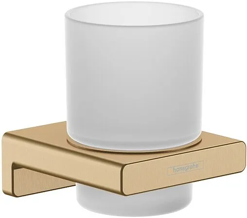 Стакан Hansgrohe AddStoris шлифованная бронза 41749140
