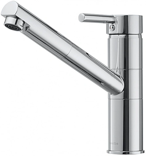 Смеситель для кухни с выдвижным изливом Swedbe Selene хром 7041