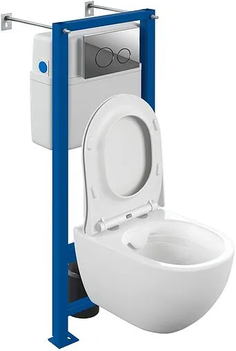 Комплект 6 в 1 Cersanit Brasko Smart Co Dpl Eo Slim/Vector/Twins 68302 с кнопкой хром глянцевый Комплект 6 в 1 Cersanit Brasko Smart Co Dpl Eo Slim/Vector/Twins 68302 с кнопкой хром глянцевый