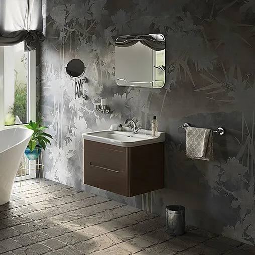 Тумба под умывальник Kerasan Waldorf 80 noce (орех) 925646